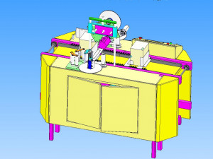 packaging box labeling machine 3D मॉडल
