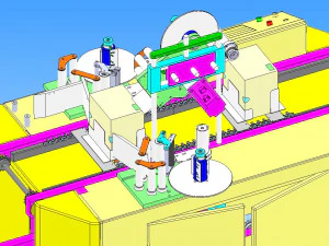 packaging box labeling machine 3D Model