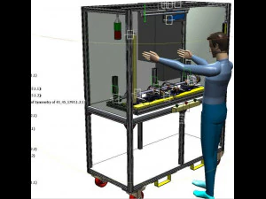 otomobil bileşeni hata &ouml;nleme sisteminin 3D Model