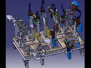 welding fixture for automobile body 3D Model