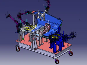 зажим передней панели автомобиля 3D Модель