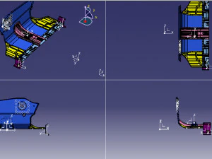 automobile front panel clamp 3D Model