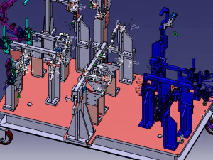 automobile front panel clamp 3D Model