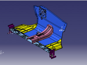 automobile front panel clamp Modelo 3D