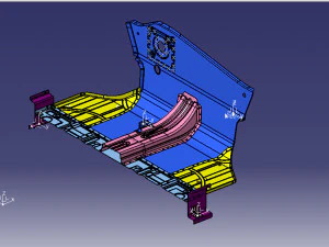 automobile front panel clamp 3D Model