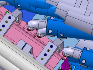 automobile front panel clamp 3D Model