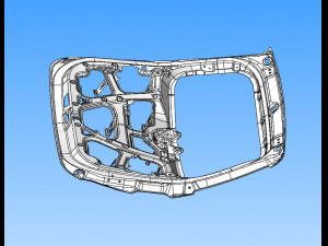 welding assembly of automobile rear door inner panel 3D 모델