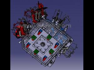 welding assembly of automobile rear door inner panel 3D 모델