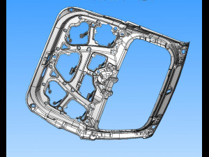 welding assembly of automobile rear door inner panel 3D 모델