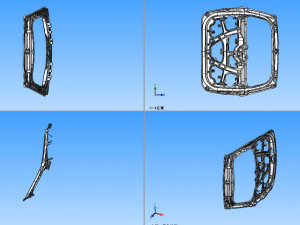 welding assembly of automobile rear door inner panel 3D 모델