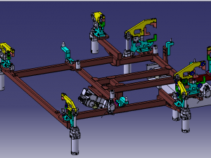 design of front floor fixture for a vehicle 3D Model