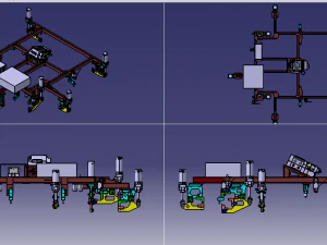 design of front floor fixture for a vehicle 3D Model