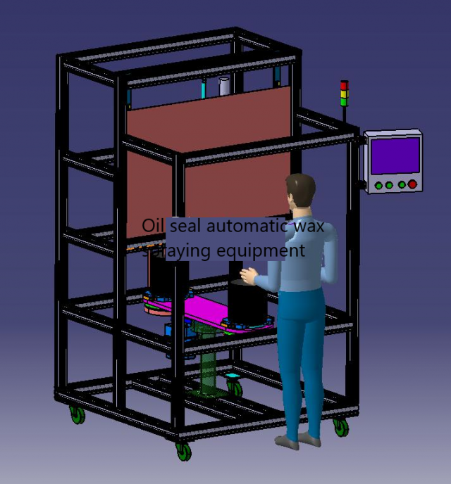 oil seal automatic wax spraying equipment 3Dモデル .c4d .max .obj .3ds .fbx .stl .blend 