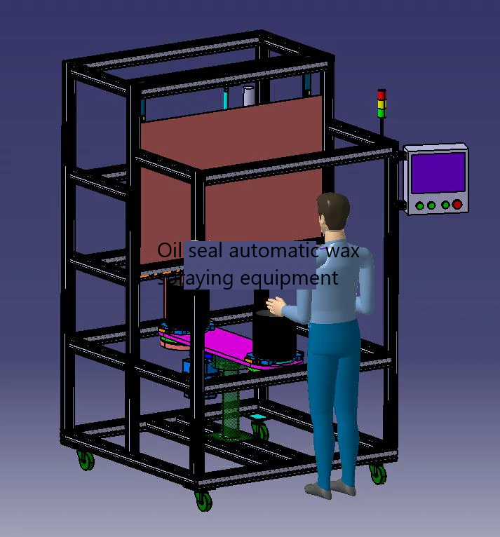 oil seal automatic wax spraying equipment 3D Model .c4d .max .obj .3ds .fbx .stl .blend 
