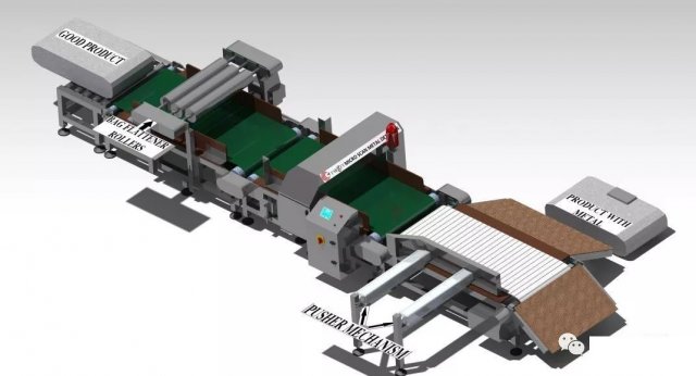 metal detection conveyor belt luggage screening machine Modelo 3D .c4d .max .obj .3ds .fbx .stl .blend 