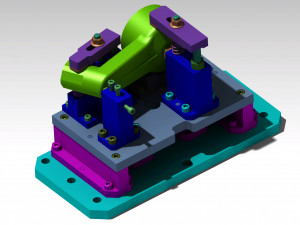 fixture of horizontal machining center 3D Model