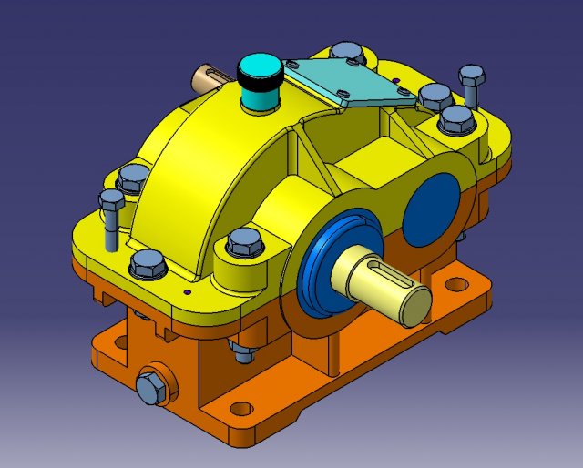 first stage reducer Modelo 3D .c4d .max .obj .3ds .fbx .stl .blend 