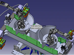 three axis horizontal rotary positioner 3D Model