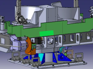 three axis horizontal rotary positioner 3D Model