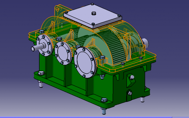 2-stage reducer 3D 모델 .c4d .max .obj .3ds .fbx .stl .blend