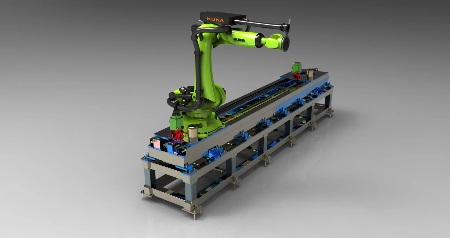 kuka seven axis robot 3D Model .c4d .max .obj .3ds .fbx .stl .blend 