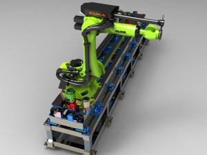 kuka seven axis robot Model 3D