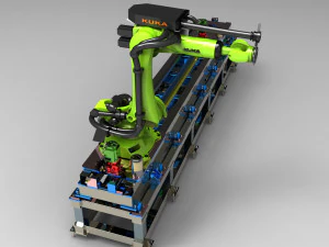 kuka seven axis robot 3D Model
