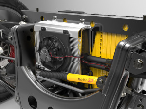 electric drive system of tesla electric vehicle including suspension structure 3D Model