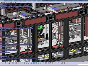 automatic engine cylinder production line 3D Model