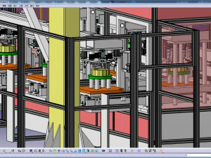 automatic engine cylinder production line 3D Model