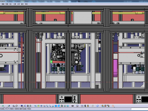 automatic engine cylinder production line Modello 3D