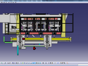 automatic engine cylinder production line Modello 3D