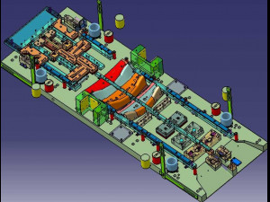 automobile hardware mold complete set of production cad drawing 3D Model