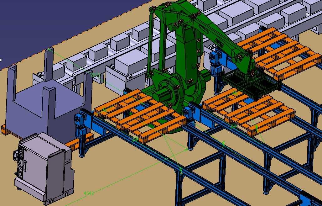 abb palletizing robot assembly line 3D Models in Machines 3DExport