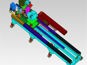 design of arc welding workstation with single robot and double fixture 3D Модель