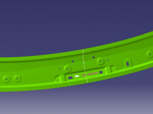 welding fixture for inner plate of car front anti collision beam Modelo 3D