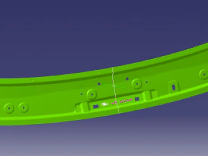 welding fixture for inner plate of car front anti collision beam 3D Model