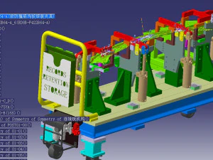 welding fixture for inner plate of car front anti collision beam 3D Model