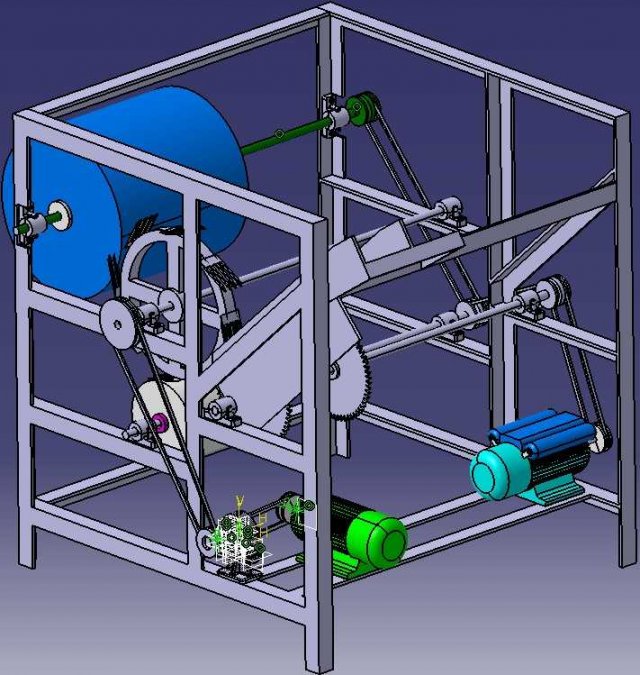 bottle handling equipment bottle cutting machine 3D Model .c4d .max .obj .3ds .fbx .stl .blend 