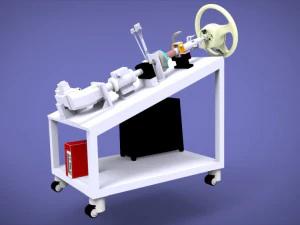 eps electric steering mechanism and test system 3D Model