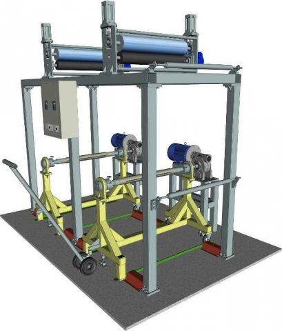 winder textile special equipment 3D Model .c4d .max .obj .3ds .fbx .stl .blend