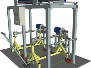 winder textile special equipment 3D 模型