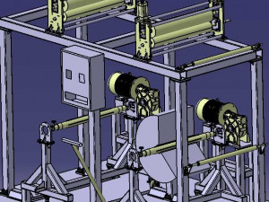 winder textile special equipment 3D Model