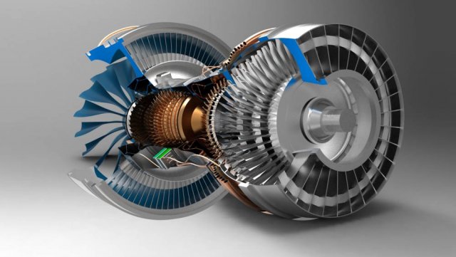 1000g pure electric enginecivil aviation engine 3D Model .c4d .max .obj .3ds .fbx .stl .blend 