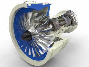 1000g pure electric enginecivil aviation engine 3D Model