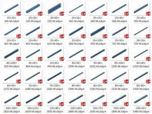 there are 55 types of m-type wiring trough 3D मॉडल