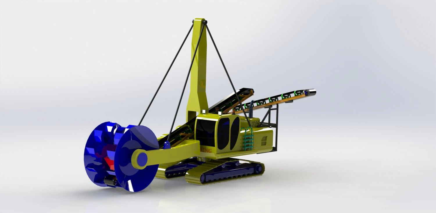 bucket-wheel reclaimer 3D Model .c4d .max .obj .3ds .fbx .stl .blend 