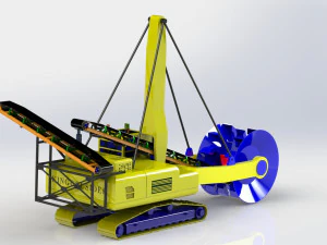 bucket-wheel reclaimer 3D Model