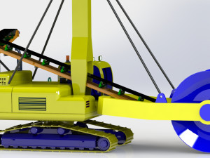 bucket-wheel reclaimer 3D मॉडल