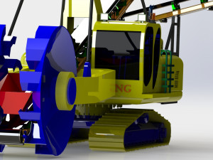 bucket-wheel reclaimer 3D मॉडल